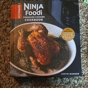 Ninja Foodi Pressure Cooker Cookbook with Orange and Black Cover
